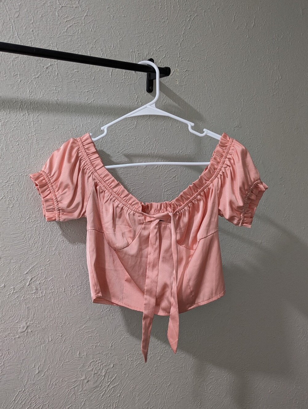 Nasty Gal Short and Sweet Cropped Satin Bodice Top
